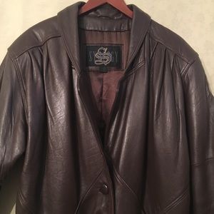 Full Length Leather Coat